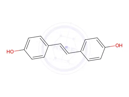 Chemical structure of 4,4-Dihydroxystilbene