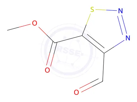 Chemical structure of Methyl 4-formyl-1,2,3-thiadiazole-5-carboxylate