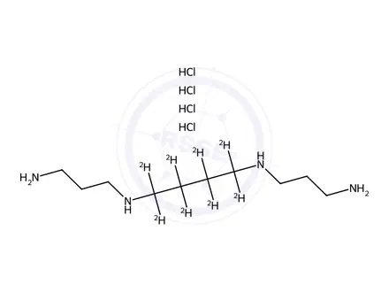 Chemical structure of Spermine-[d8].4HCl