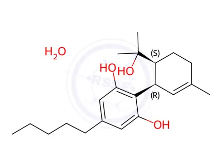 Chemical structure of Epicannabidiol Hydrate