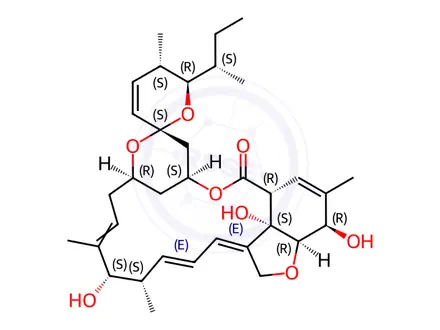 Chemical structure of Avermectin B1a Aglycone