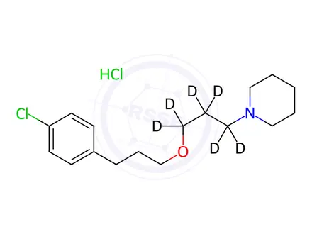 Chemical structure of Pitolisant-D6 HCl