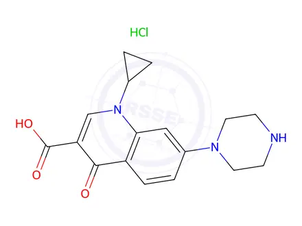 Chemical structure of Ciprofloxacin EP Impurity B(HCl)
