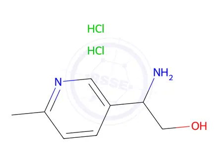 Chemical structure of 2-AMINO-2-(6-METHYLPYRIDIN-3-YL)ETHAN-1-OL DIHYDROCHLORIDE