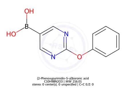 Chemical structure of (2-Phenoxypyrimidin-5-yl)boronic acid