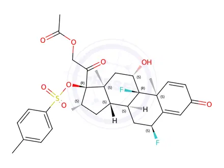 Chemical structure of Diflorasone impurity 1