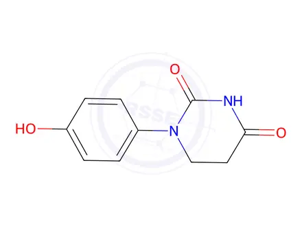 Chemical structure of 1-(4-hydroxyphenyl)hexahydropyrimidine-2,4-dione