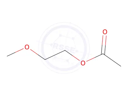Chemical structure of 2-methoxyethyl acetate