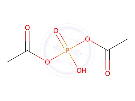 Chemical structure of diacetyl phosphate