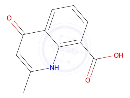 Chemical structure of 4-Hydroxy-2-methylquinoline-8-carboxylic Acid