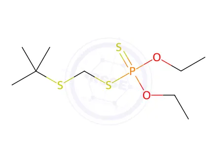 Chemical structure of Terbufos in n-Hexane