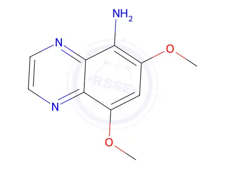 Chemical structure of 6,8-Dimethoxyquinoxalin-5-amine