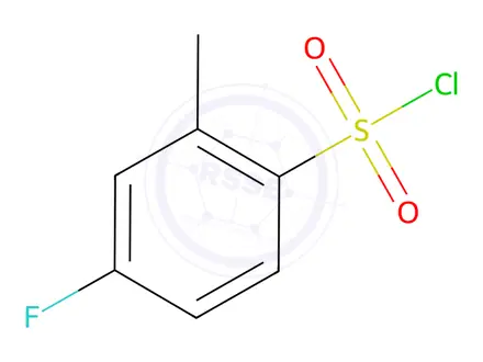 Chemical structure of 4-Fluoro-2-methylbenzenesulfonyl chloride