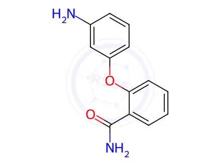 Chemical structure of 2-(3-Aminophenoxy)benzamide