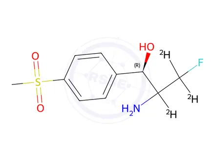 Chemical structure of Florfenicol Amine-d3