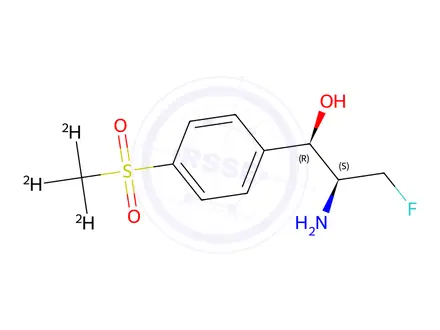 Chemical structure of Florfenicol amine-d3-(methyl-d3)