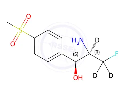 Chemical structure of Florfenicol-[D3] Amine