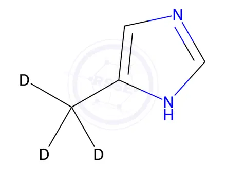 Chemical structure of 4-Methylimidazole-[D3]