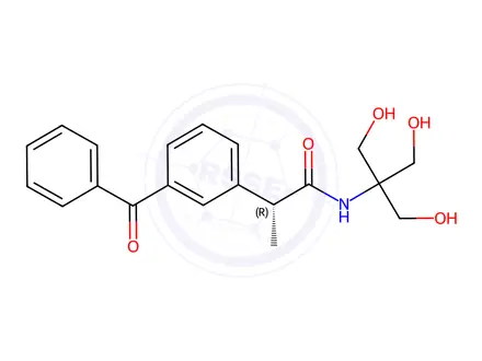 Chemical structure of Ketoprofen Tromethamine Amide (R-Isomer)