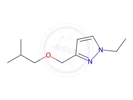 Chemical structure of 1-ethyl-3-(isobutoxymethyl)-1H-pyrazole