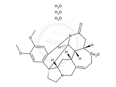 Chemical structure of Brucine dihydrate