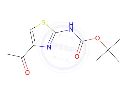 Chemical structure of Tert-butyl (4-acetylthiazol-2-yl)carbamate