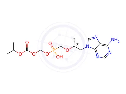 Chemical structure of Mono-POC Tenofovir (Mixture of Diastereomers)