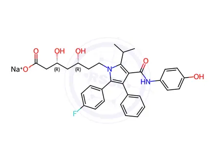 Chemical structure of 4-Hydroxy Atorvastatin Monosodium