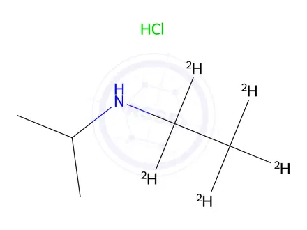 Chemical structure of N-(Ethyl-d5)Propan-2-Amine Hydrochloride
