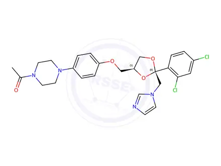 Chemical structure of Ketoconazole