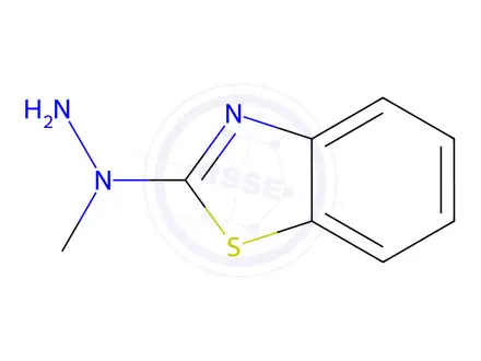 Chemical structure of Benzothiazole, 2-(1-methylhydrazino)-(8CI,9CI)