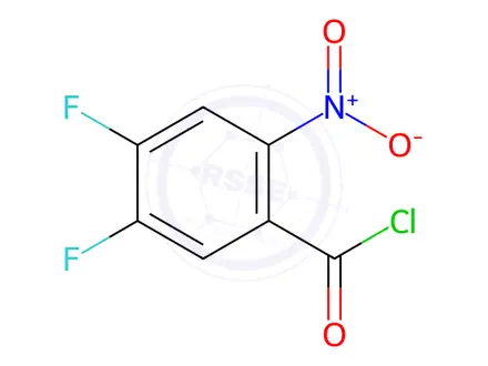 Chemical structure of 4,5-Difluoro-2-nitrobenzoyl chloride