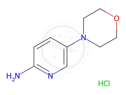 Chemical structure of 2-Amino-5-morpholinopyridine Hydrochloride