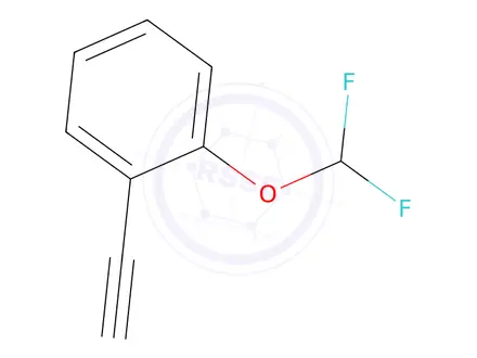 Chemical structure of 1-(Difluoromethoxy)-2-ethynylbenzene
