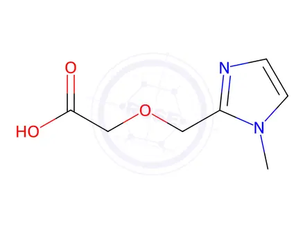 Chemical structure of 2-[(1-methyl-1H-imidazol-2-yl)methoxy]acetic acid