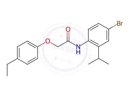 Chemical structure of N-(4-Bromo-2-isopropylphenyl)-2-(4-ethylphenoxy)acetamide