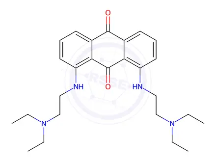 Chemical structure of 1,8-Bis((2-(diethylamino)ethyl)amino)anthracene-9,10-dione
