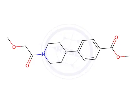 Chemical structure of Methyl 4-(1-(2-methoxyacetyl)piperidin-4-yl)benzoate