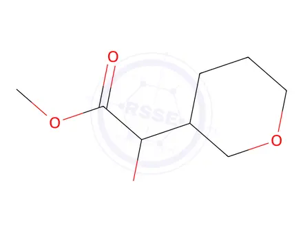 Chemical structure of Methyl 2-hydroxy-2-(tetrahydro-2h-pyran-3-yl)acetate