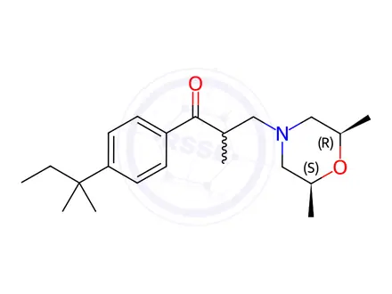 Chemical structure of Amorolfine Hydrochloride Impurity 7 (Amorolfine Hydrochloride EP Impurity G) (Mixture of Enantiomers)