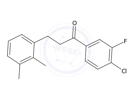 Chemical structure of 1-(4-Chloro-3-fluorophenyl)-3-(2,3-dimethylphenyl)propan-1-one