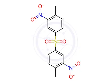 Chemical structure of Benzene,1,1'-sulfonylbis[4-methyl-3-nitro-
