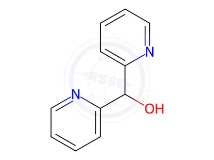 Chemical structure of alpha-2-pyridylpyridine-2-methanol