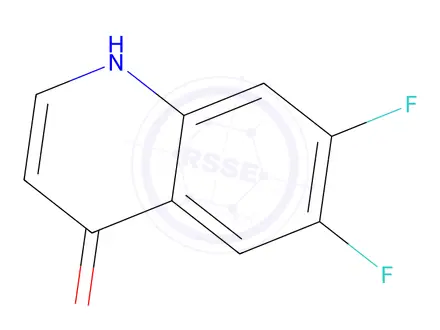 Chemical structure of 6,7-Difluoroquinolin-4(1H)-one
