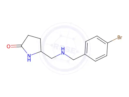 Chemical structure of 5-(((4-Bromobenzyl)amino)methyl)pyrrolidin-2-one