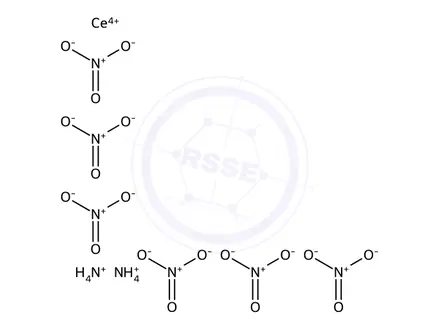 Chemical structure of Cerium(IV) ammonium nitrate