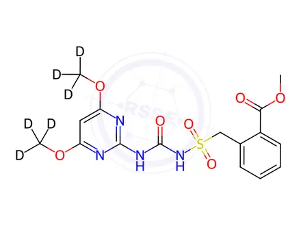 Chemical structure of Bensulfuron-methyl-d6