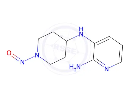 Chemical structure of N3-(1-nitrosopiperidin-4-yl)pyridine-2,3-diamine