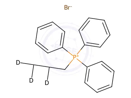 Chemical structure of n-Propyltriphenylphosphonium-d5 Bromide