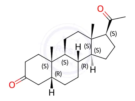 Chemical structure of 5-ß-Dihydro Progesterone